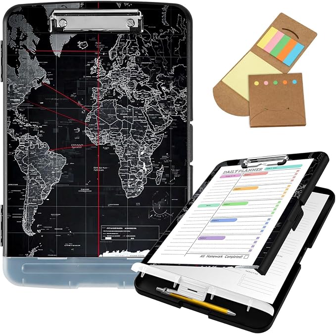 Clipboard with Storage, Clip Boards 8.5x11 with Storage High Capacity Nursing by Unknown