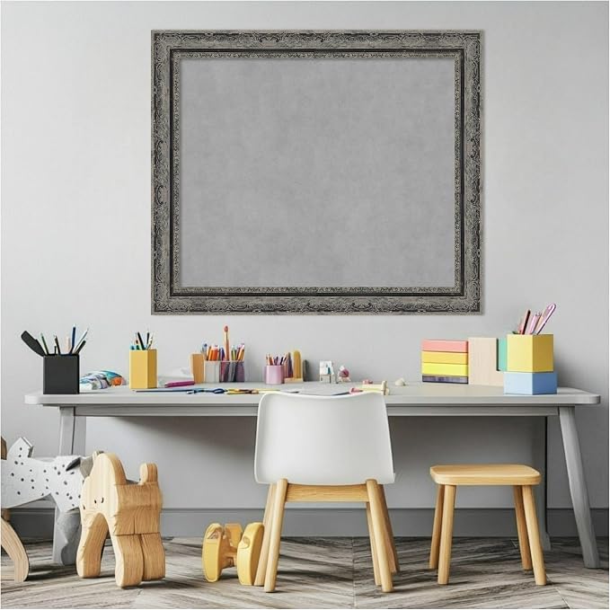 Amanti Art Black Framed Magnetic Board 24x28 Medium Vision Board - Image 5