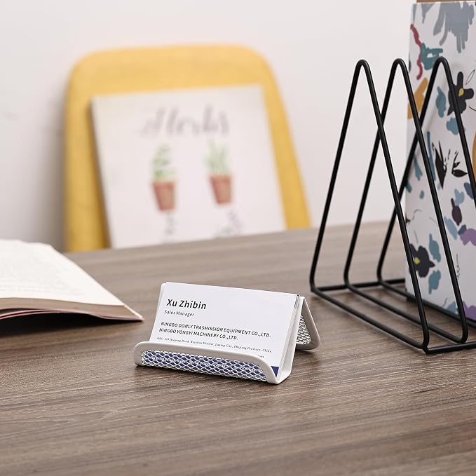 Mr. Pen- Metal Mesh Business Card Holders, 3 Pack, and Business Use, Flat and - Image 5