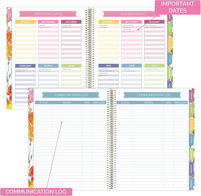 bloom daily planners New Undated Academic Year Teacher Planner & Calendar - Image 5
