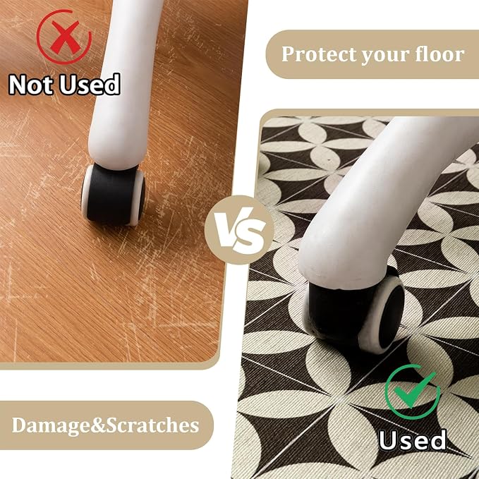 Office Chair Mat for Hardwood Floor, Machine Wash - Image 4