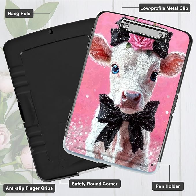 A4 Clipboard with Storage Pen Holder, Clipboards Organizer Nursing Clipboard - Image 5