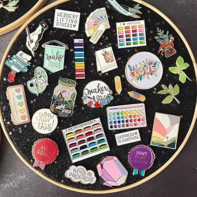Wall Hanging Brooch Jewelry Storage Display Stand Enamel Pin Display Holder by Winmany