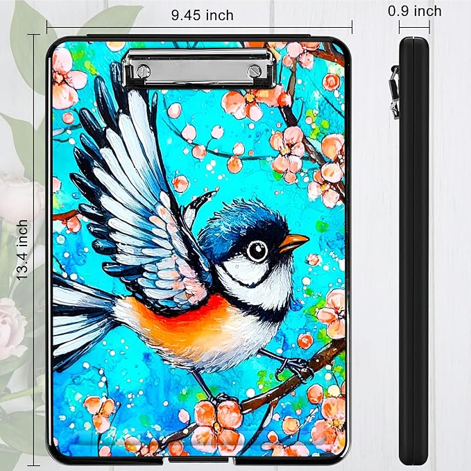 Blue Hummingbird A4 Clipboard - Image 4