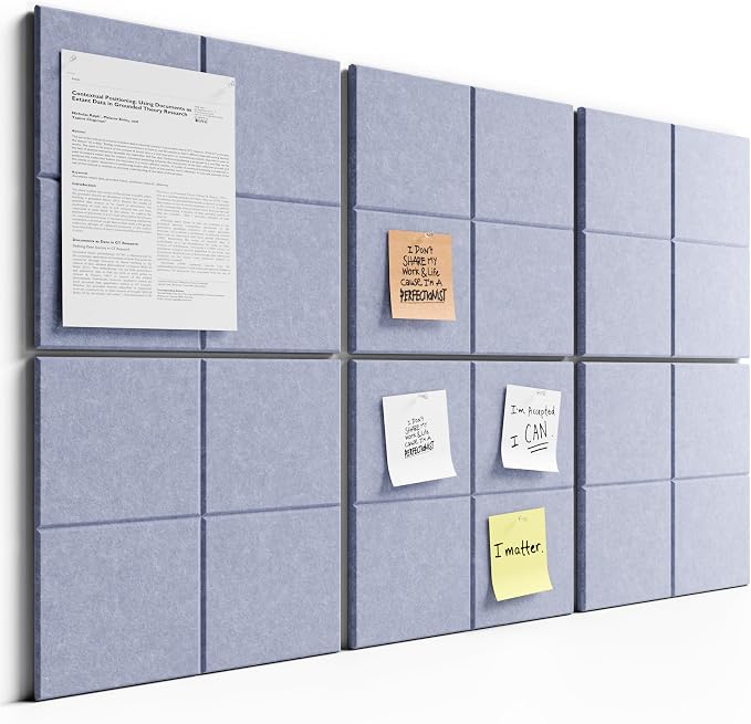 Bumusty Large Cork Board Alternative-36 x24 Felt Bulletin Board Tiles, by Bumusty