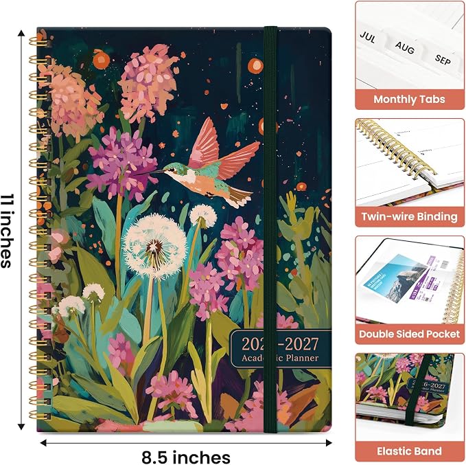 Planner 2026-2027, Academic Year Monthly and Weekly Calendar Planner, Jul 2026 - Image 4