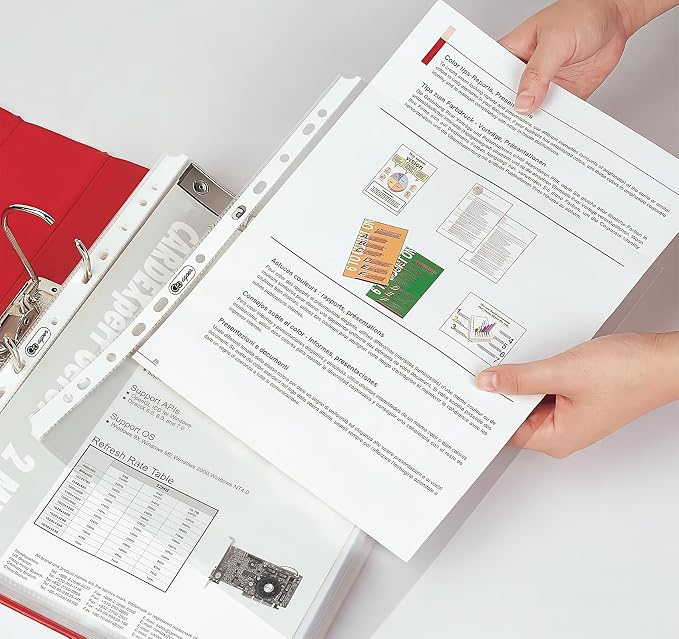 Agoer 80 Clear Sheet Protectors - Image 5