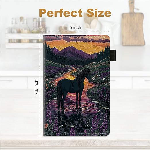 Black Horse Purple Flower Cute Server Book - Image 2