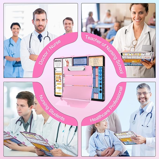 Nursing Clipboard Foldable-4 Layers Aluminum Nurse Foldable Clipboard Nursing - Image 9