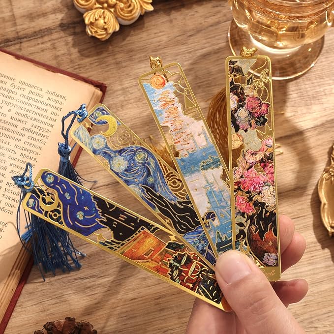 4 Pieces Bookmarks with Tassel - Image 4
