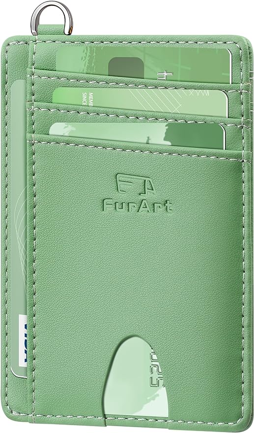 FurArt Slim Minimalist Wallet RFID Credit Card Holder by FurArt
