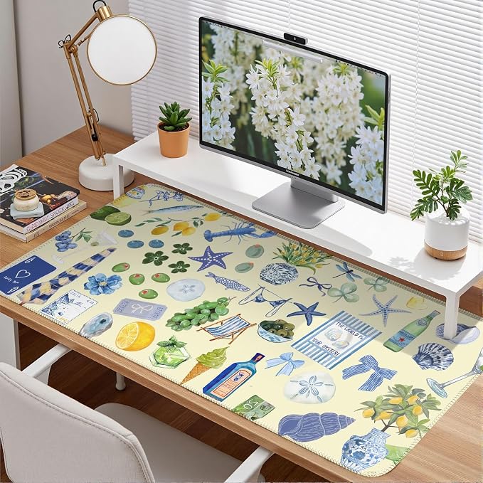 Cute Pastel Coastal Desk Mat - Image 2