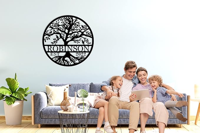 Wedding Gifts for Couples 2025 Last Name Signs for Home Personalized - Image 2