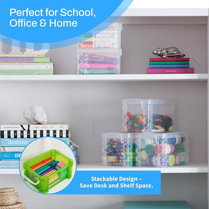 Super Stacker Index Card Box, 3 x 5 Inch Index Cards File Box, Note Holder - Image 4