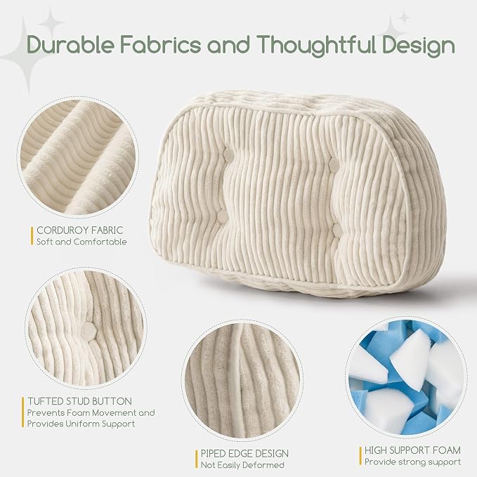 HIGOGOGO Lumbar Support Pillow for Recliner Chair/Accent Chair/Couch/Office - Image 4
