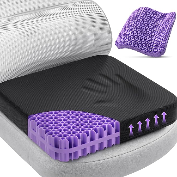TushGuard Gel Seat Cushion for Long Sitting, Enlarged & Thickened Patent Design by TushGuardSeatCushonsPillows
