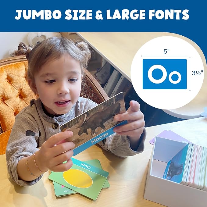 BenBen Flash Cards for Toddlers, Extra Thick, 250 Images, Double-Sided - Image 6