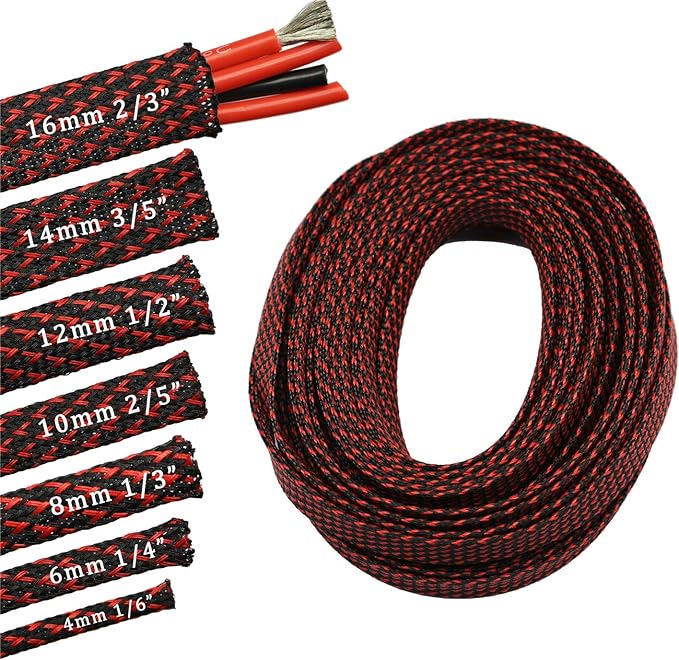 30ft PET Expandable Sleeving Wire Cable Sleeve by CBAZY
