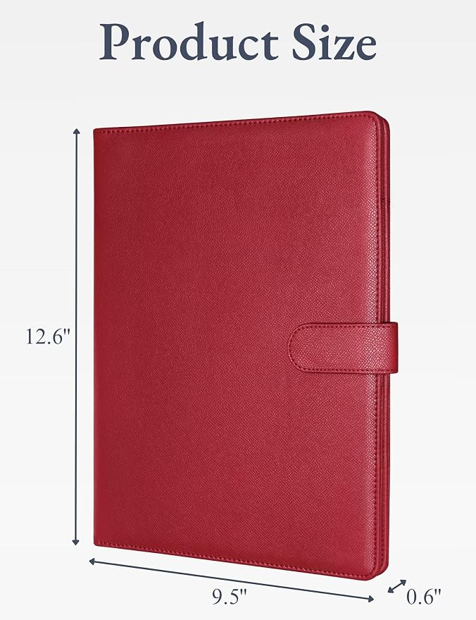 Mymazn Padfolio, Portfolio Folder, Legal Pad Holder, Resume Folder | Faux - Image 2