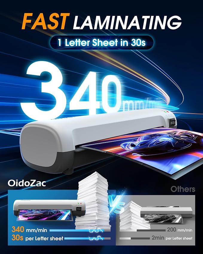 9 Inch Laminator Machine with Hot & Cold Modes, Portable Thermal Laminator A4 - Image 2