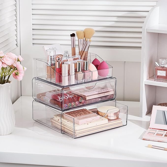 Vtopmart 3 Tier Clear Makeup Organizer - Image 5