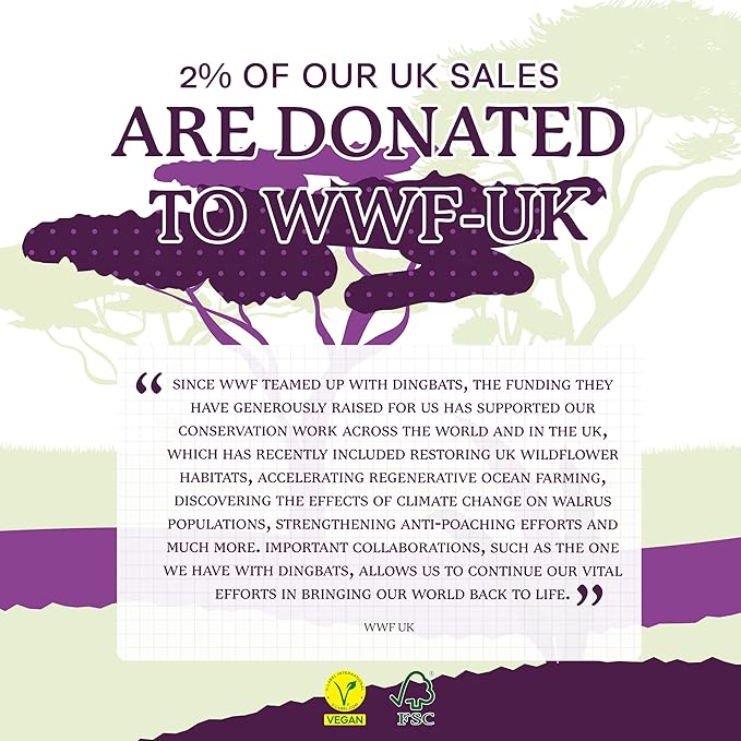 Dingbats* Wildlife Grid Writing Journal Notebook A5 - Vegan Leather Hardcover - Ideal for Work, Travel - Pocket, Elastic Closure, & Bookmark-DeskLoop Office