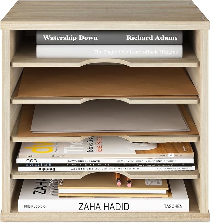 Ballucci 5-Tier File Organizer for Desk, Mail Sorter, Office Desk Organization - Image 2