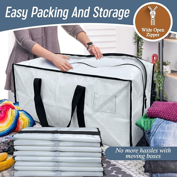 6 Pack Extra Heavy Duty Large Moving Bags - Image 5