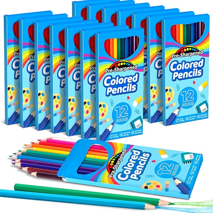 V-Opitos 168 Count Colored Pencils by Wearecommittedtotheresearchandproductionofhigh-qualitykidstoysschoolofficesuppliesandholidayproducts