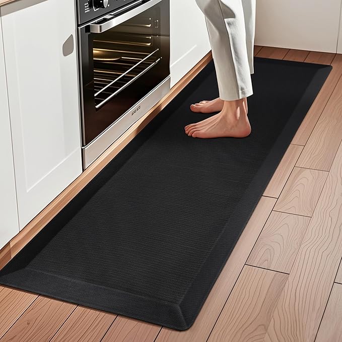 Anti Fatigue Kitchen Mats for Floor, 9/10 Extra Thick Cushioned Standing Desk Mat, Comfort Memory Foam Ergonomic Kitchen Rugs and Mats Non-Slip Waterproof for Office, Kitchen, Sink, 20" x 48"-DeskLoop Office