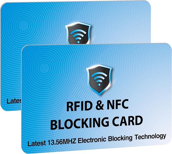 SaiTech IT 2 Pack RFID Blocking Cards Protect Your Entire Wallet, and Cards by SaiTechIT