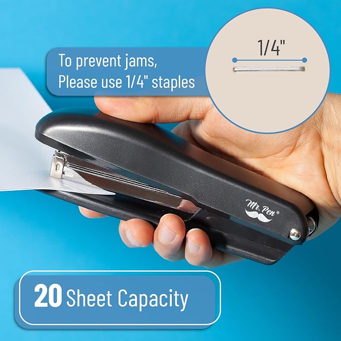 Mr. Pen- Staplers with 200 Staples, 20 Sheet Capacity, Office Stapler, Desk - Image 3