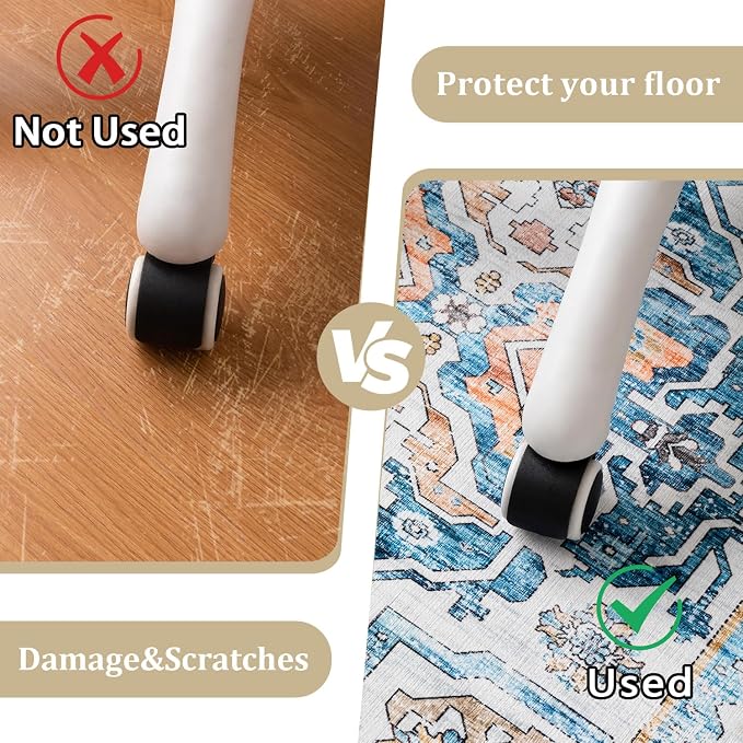 chakme Office Chair Mat for Hardwood Floor, Machine Wash - Image 4