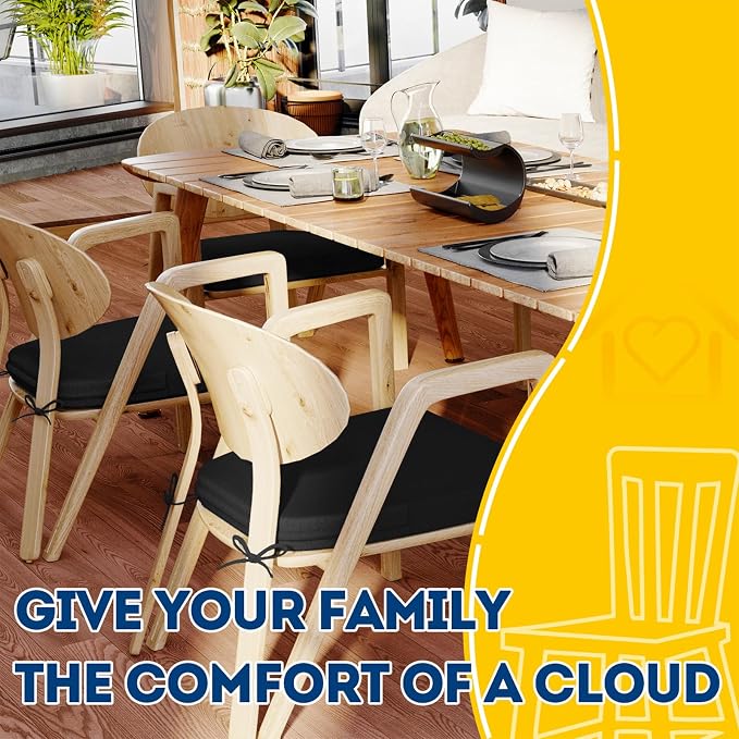 AAAAAcessories D-Shaped Chair Cushions, Machine-Washable Cover - Image 6