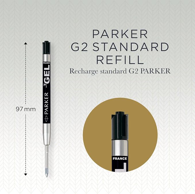 Parker Refill for Parker Retractable Gel Ink Roller Ball Pens, Medium Conical - Image 3