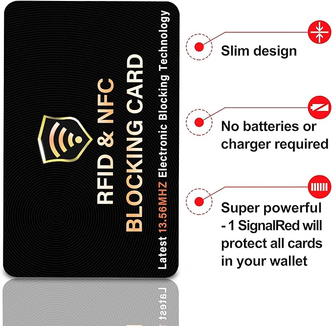 SaiTech IT 10 Pack RFID Blocking Card, One Card Protects Entire Wallet Purse - Image 6