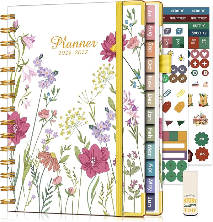 Academic Planner 2026-2027, Hardcover Weekly and Monthly Calendar Planner from by Unknown