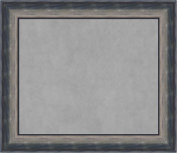 Amanti Art Silver Framed Magnetic Board 26x30 Medium Vision Board by AmantiArt
