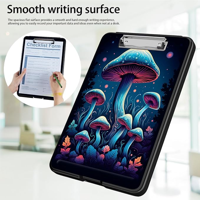 Clipboard with Storage, Office Supplies Nursing Clipboards Folder with Pen - Image 5