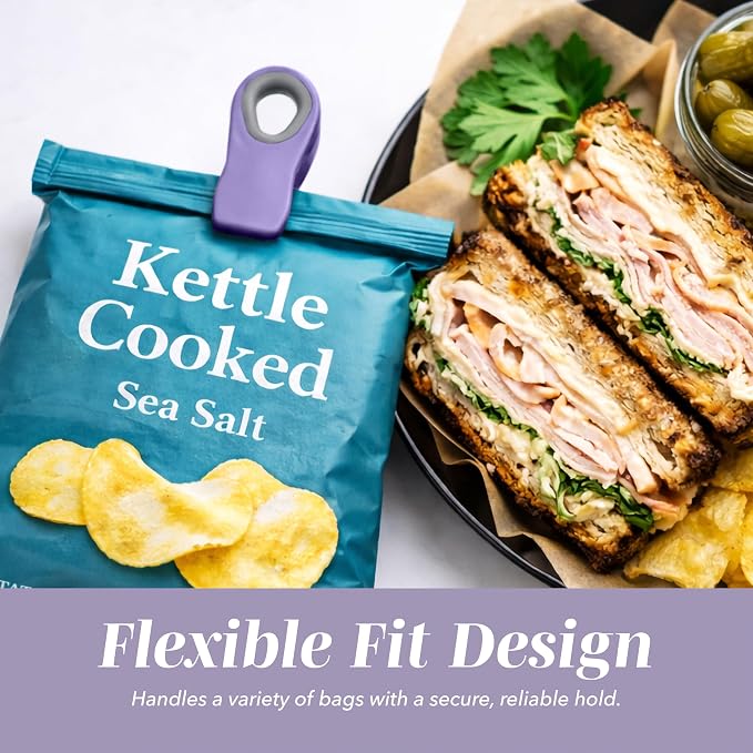 COOK WITH COLOR Bag Clips with Magnet- Food, Bag Clips - Image 4