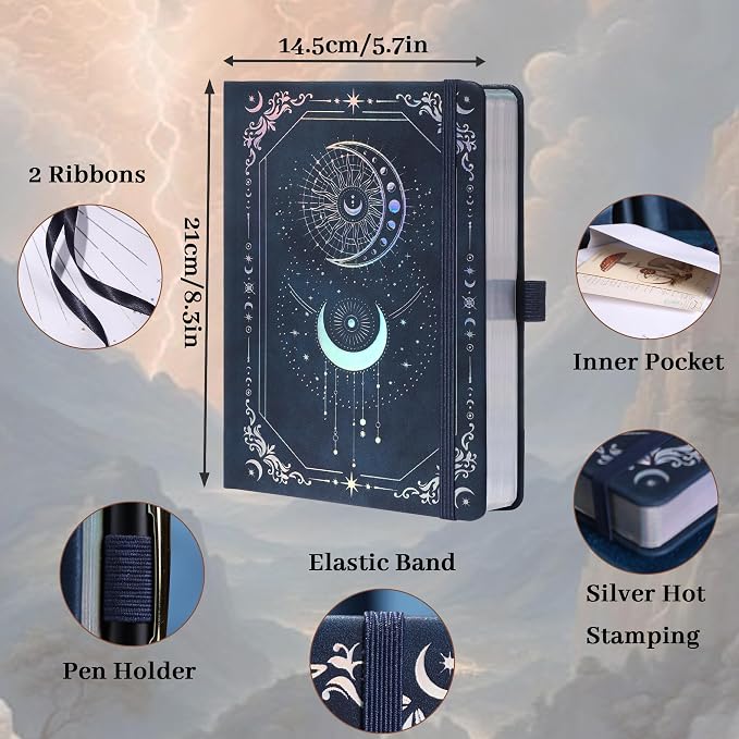 TIEFOSSI Dot Journal, 160gsm 190 Numbered Pages, Diary - Image 2