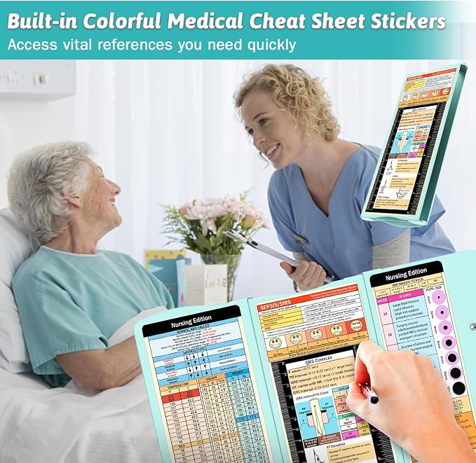 Nursing Clipboard Foldable Clipboard Medical: Edition Cheat Sheets Aluminum 3 - Image 3