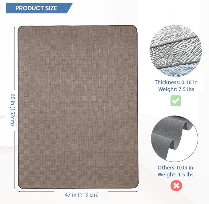 Chair Mat for Hardwood & Tile Floor, Anti Slip, Floor Protector for Home Office - Image 2