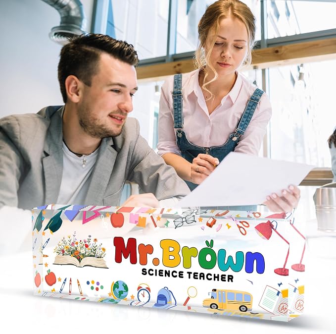 Custom Desk Name Plate Personalized, Acrylic Name Plate - Image 2