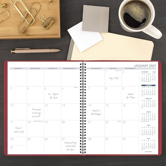 AT-A-GLANCE 2027 Planner, 15-Month Jan-Mar, Unruled Daily Blocks - Image 2