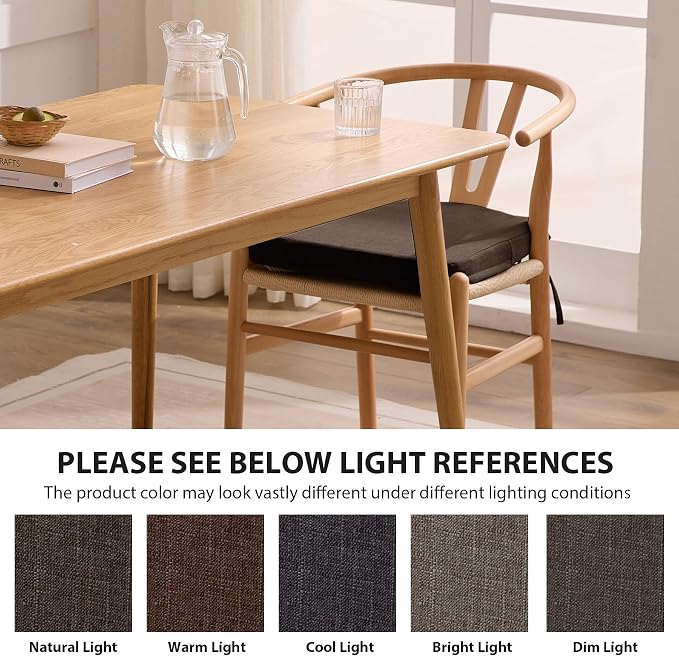 Ruqmuis Chair Cushions for Dining Chairs, D-Shaped Chair Pads - Image 6