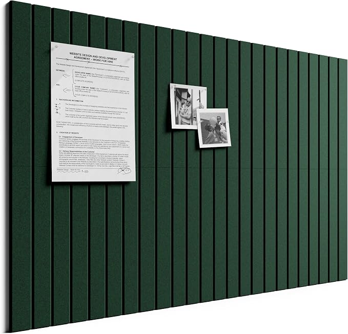 Bumusty Large Cork Board Alternative-36 x 24" Felt Bulletin Board Tiles by BUMUSTY