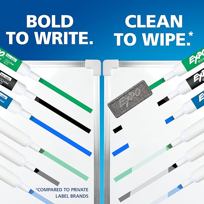 EXPO Dry Erase Markers, Low Odor Ink, Chisel Tip - Image 6