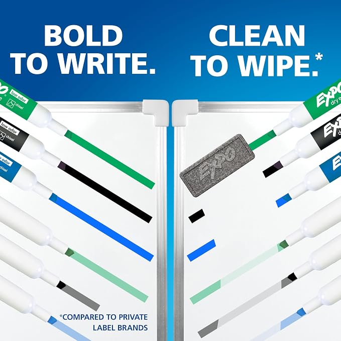 EXPO Dry Erase Markers, Low Odor Ink, Chisel Tip - Image 6