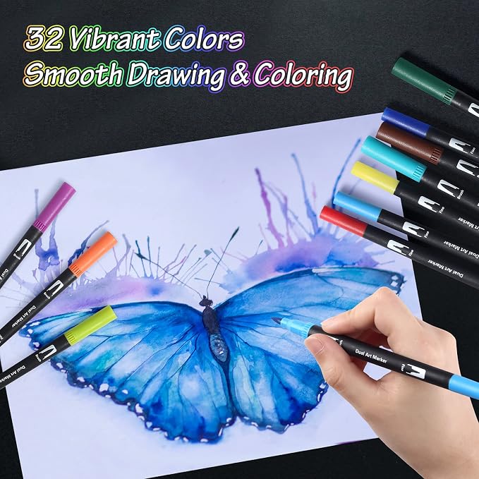 Peablce Art Markers Brush Pen Markers - Image 6